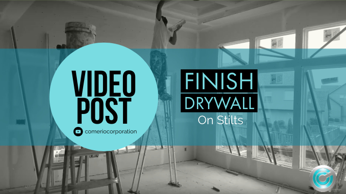 How to finish drywall on stilts with Damon Comerio
