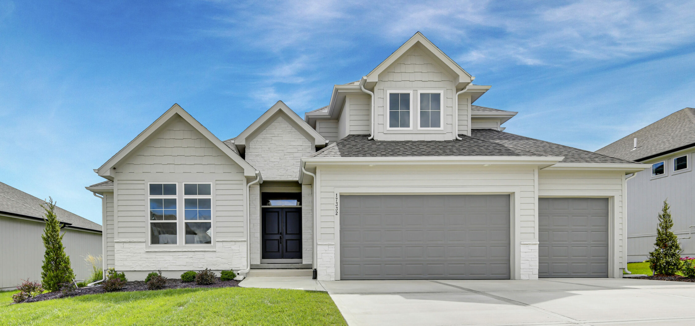A frontal view of the Varese Expanded home plan, located in Coventry Valley.