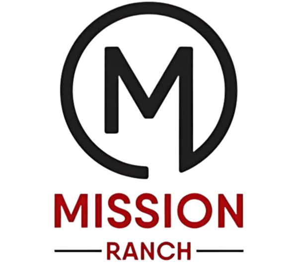 Logo for the Mission Ranch community.