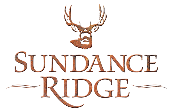 Sundance Ridge community branding, featuring a buck with antlers.