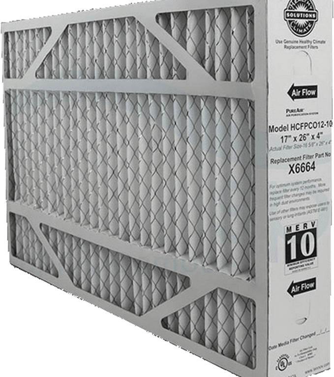 MERV 10 HVAC Air Filter Designed To Improve Indoor Air Quality By Capturing Dust, Pollen, And Airborne Particles