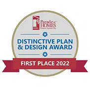 2022 Parade of Homes Distinctive Plan & Design Award – First Place