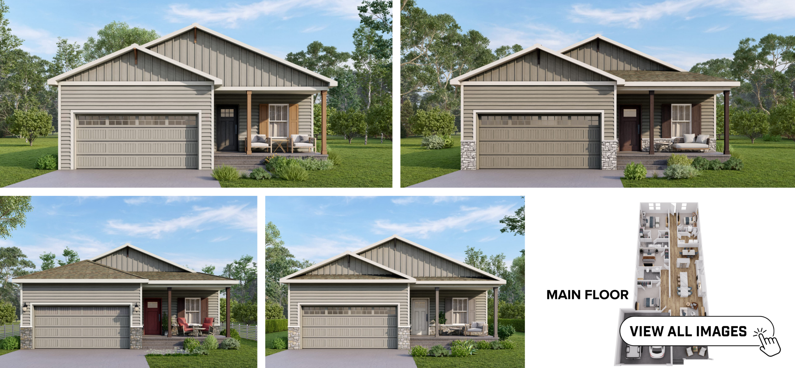Comerio Homes Acacia floor plan elevations and layout