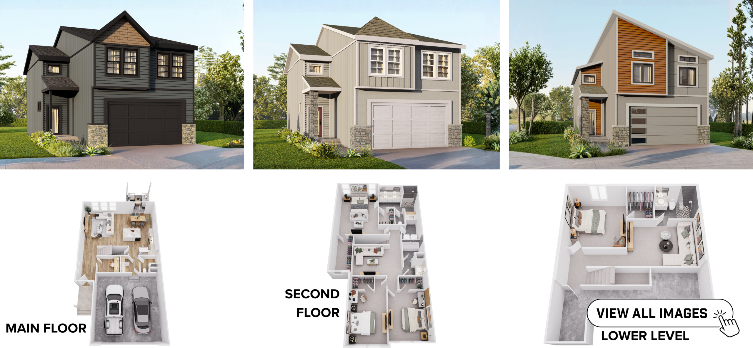 Comerio Homes Antonio Basement floor plan elevations and layout