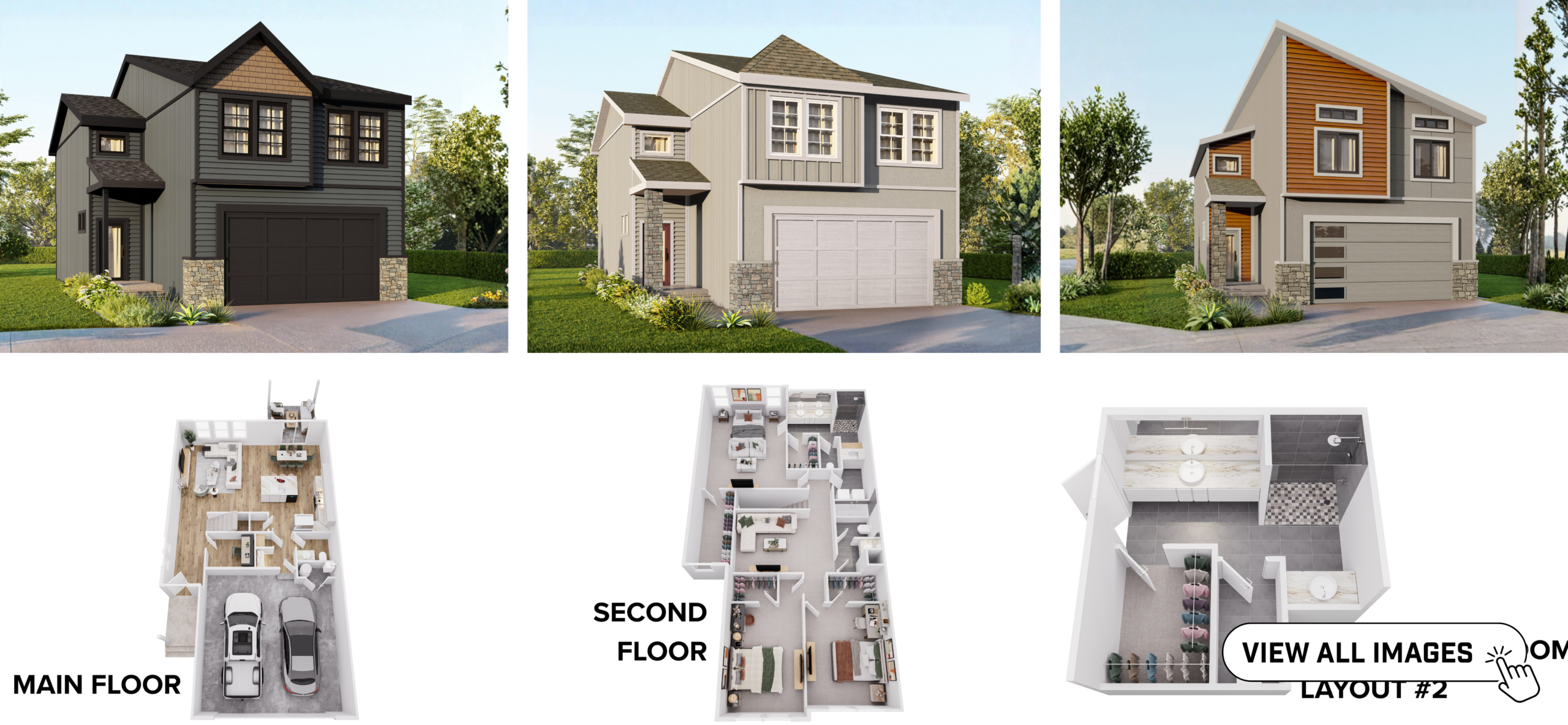 Comerio Homes Antonio Slab floor plan elevations and layout