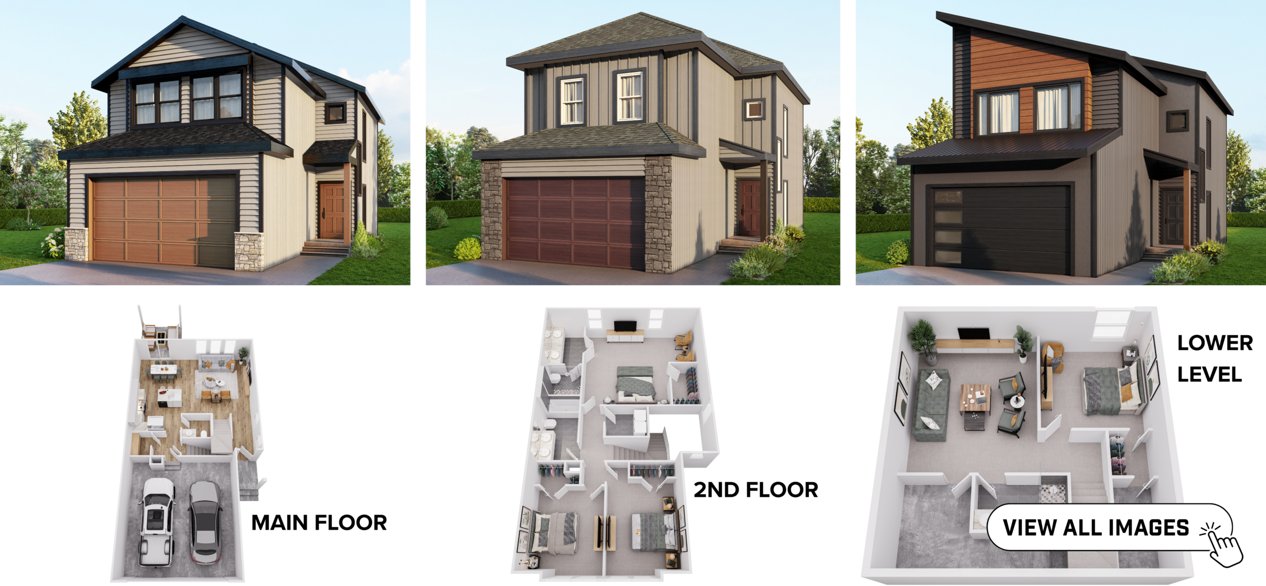Comerio Homes Emilio Basement floor plan elevations and layout