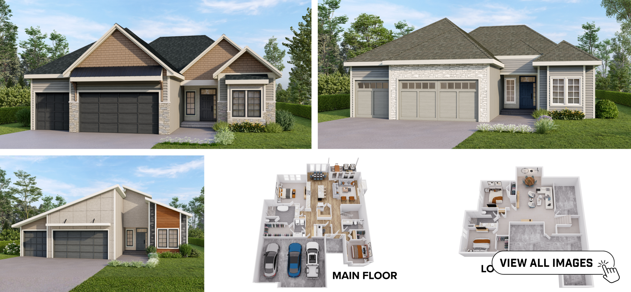 Comerio Homes Lombardia floor plan elevations and layout