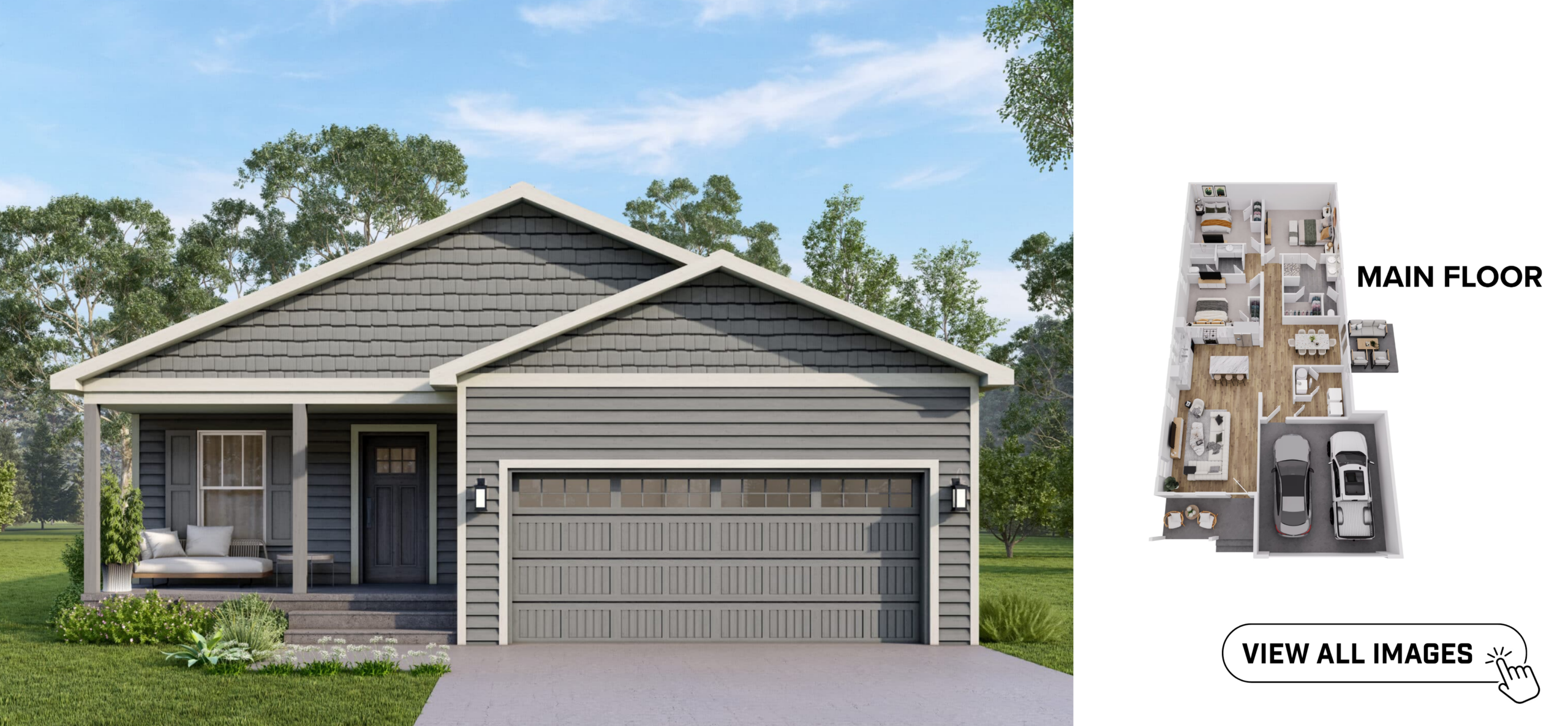 Comerio Homes Tamarisk floor plan elevations and layout