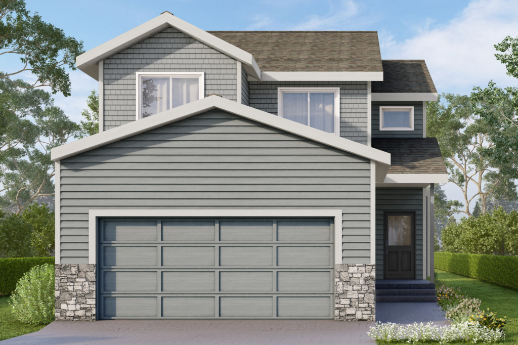 Topaz SF 3D Elevation A By Comerio Homes