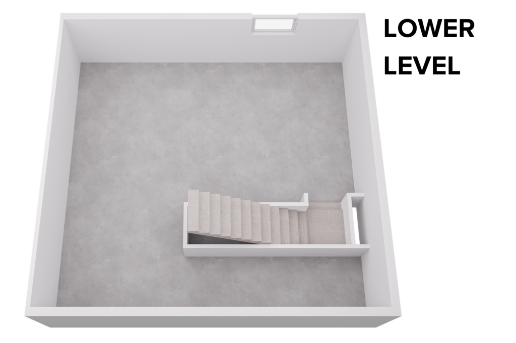 Topaz SF 3D Furnished Lower Level Layout By Comerio Homes