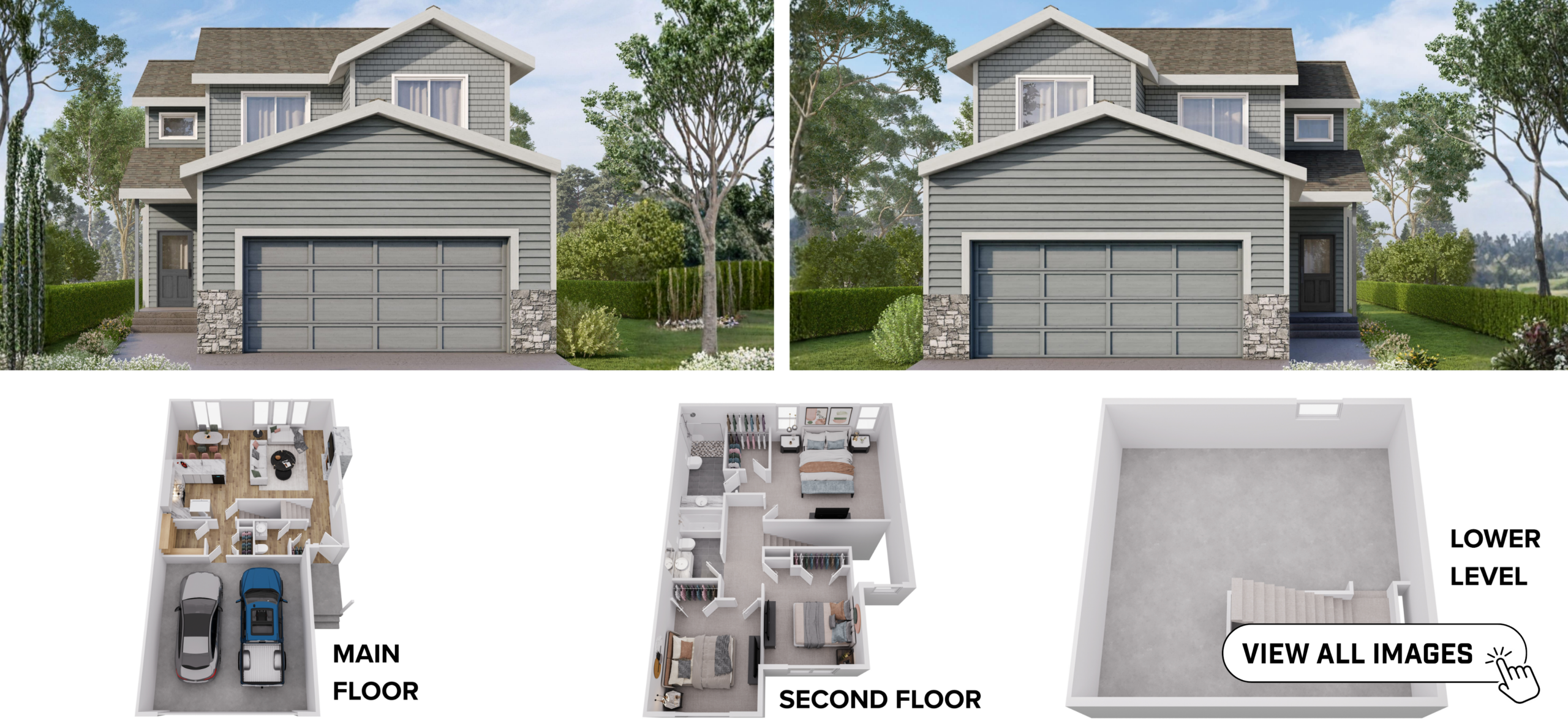 Comerio Homes Topaz SF floor plan elevations and layout