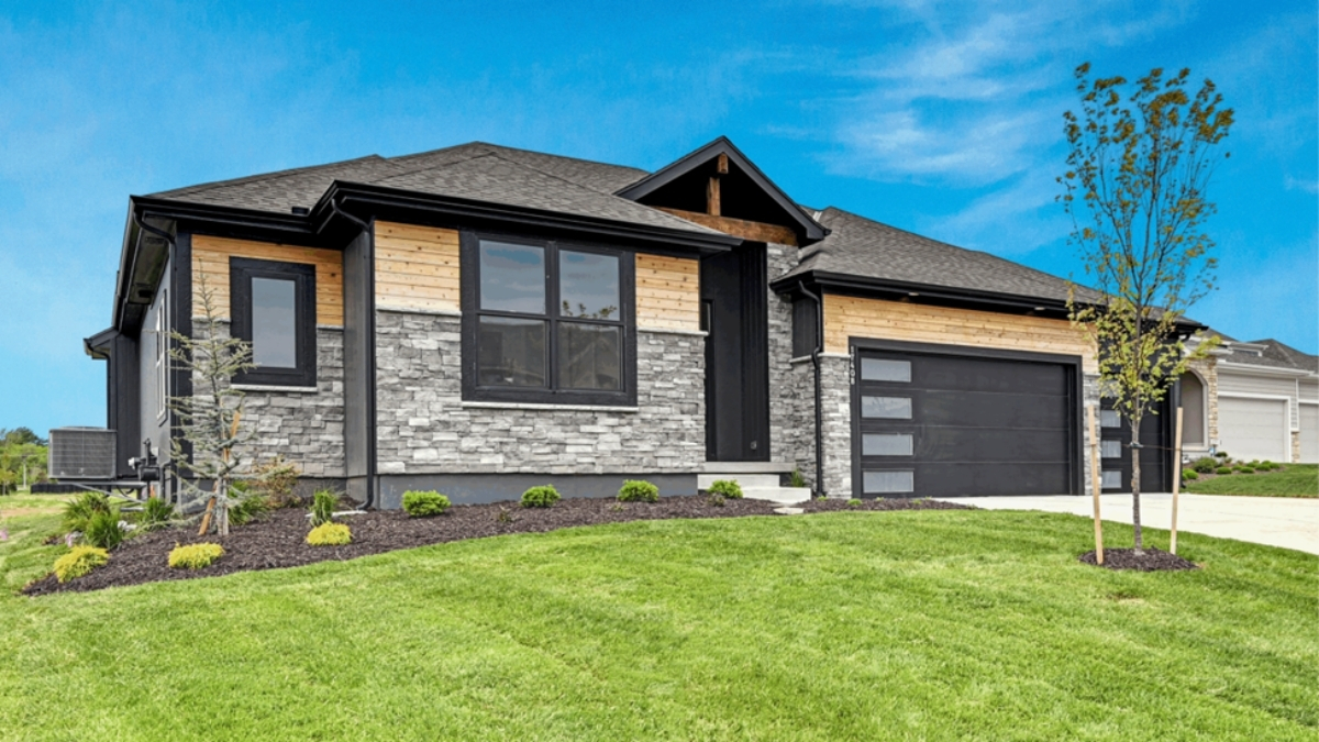 Front Exterior Of A Custom Home Built By Comerio Homes