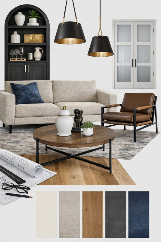 Custom Home Interior Design Concepts With Coordinated Finishes And Furnishings By Comerio Homes